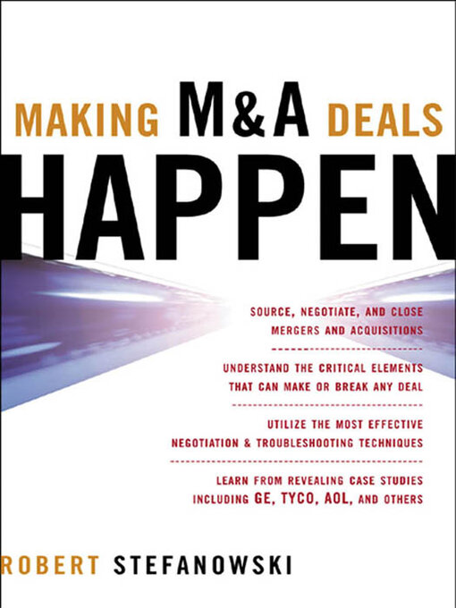 Cover image for Making M & A Deals Happen